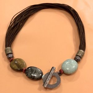 N1891 Retired Silpada Polycotton Cord Necklace